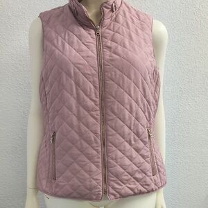 Dressbarn Pink Insulated Ski Winter Puffer Vest